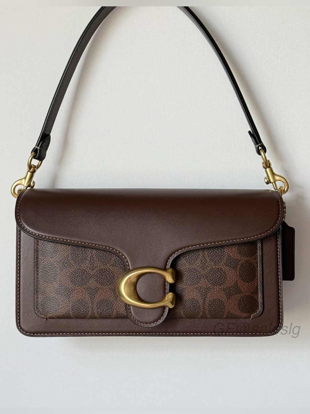 NWT Coach Tabby Shoulder Bag 26 In Signature Canvas Brass/Maple CI032